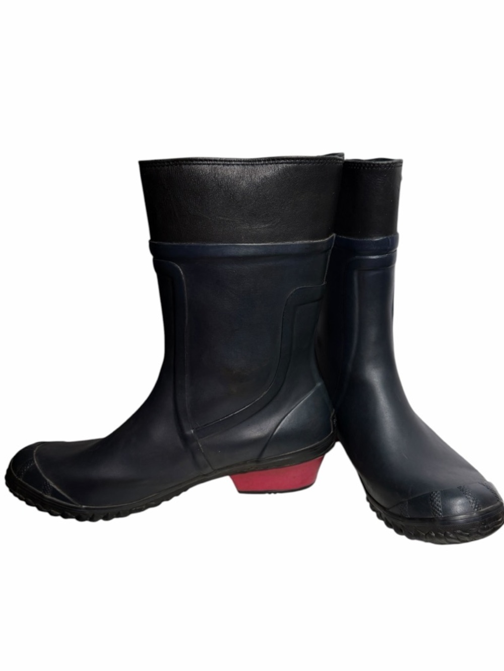Sorel Black Navy Lace-Up Waterproof Boots with Red Heel - Size 11 - Picture 8 of 12